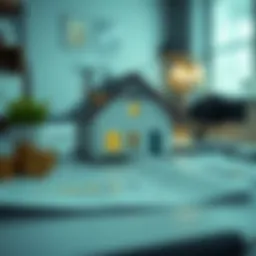 Home loan concept with financial documents