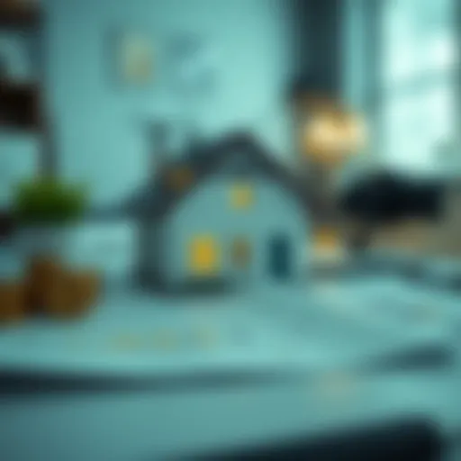 Home loan concept with financial documents