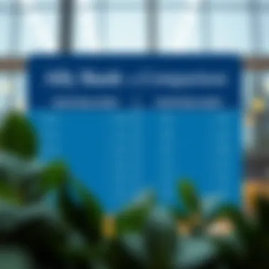 Comparison chart of Ally Bank versus traditional banks