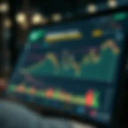 A detailed chart showcasing stock performance trends over time