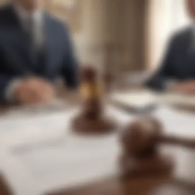 Judicial Authority on Wills and Executors Gavel representing court decisions on wills