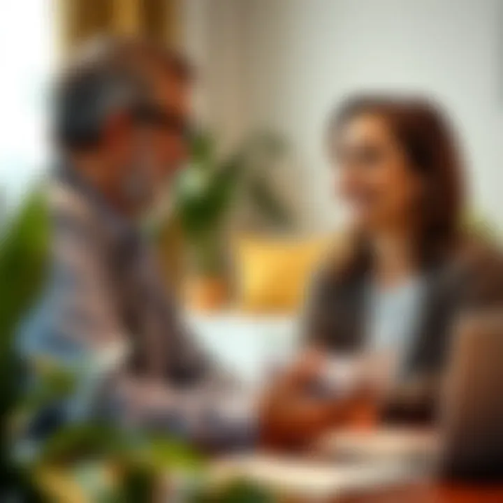 Financial advisor meeting