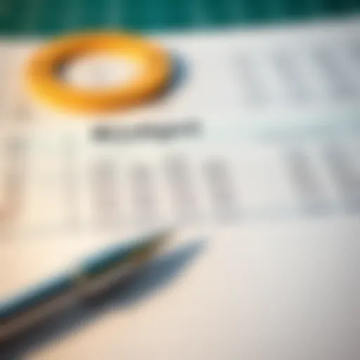 A detailed budget spreadsheet showcasing income and expenses