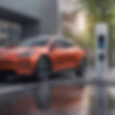Innovative Charging Solutions for Electric Vehicles A futuristic electric vehicle charging station