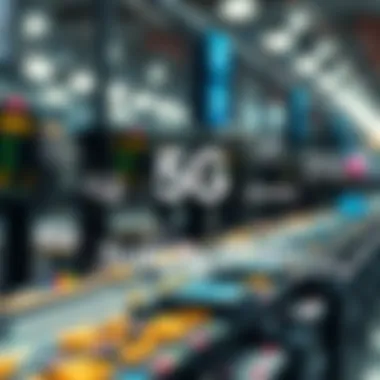 Infographic of key players in the 5G supply chain