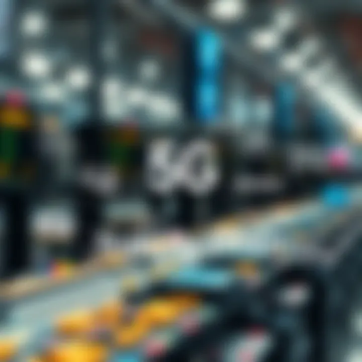 Infographic of key players in the 5G supply chain