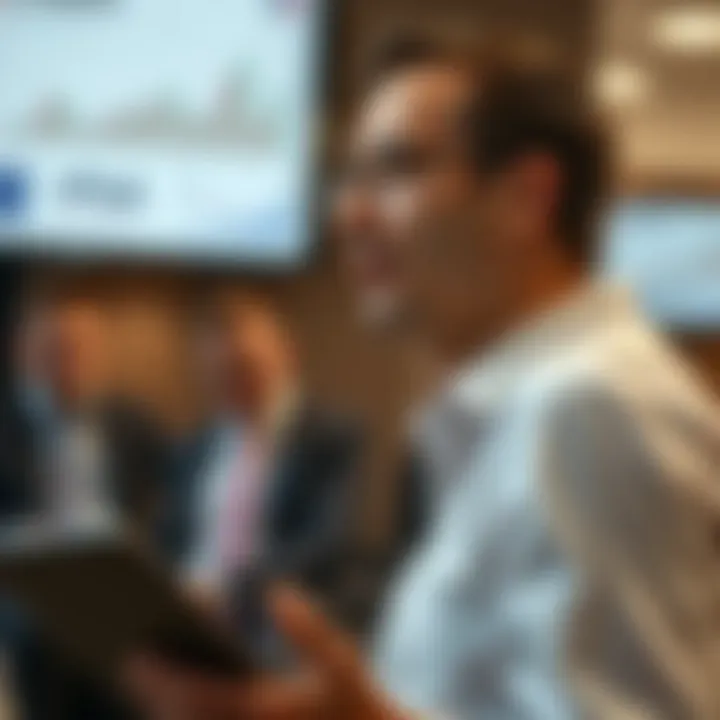 An individual presenting a financial strategy