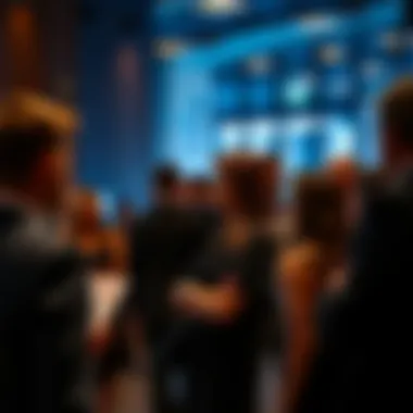 A professional networking event in finance