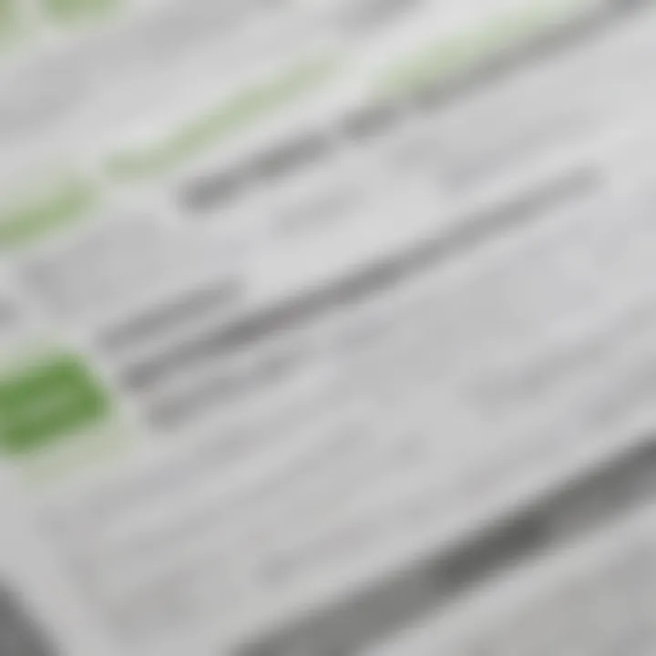 A close-up of a tax document with H&R Block branding.