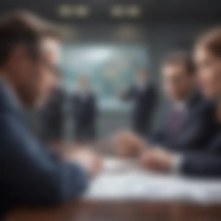 A strategic meeting symbolizing collaboration with a headhunter