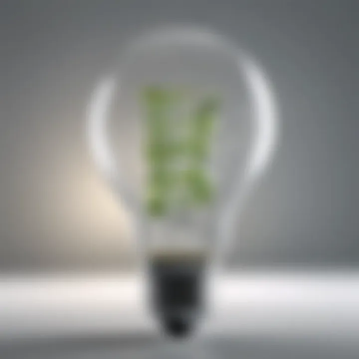 A light bulb symbolizing innovative investment strategies