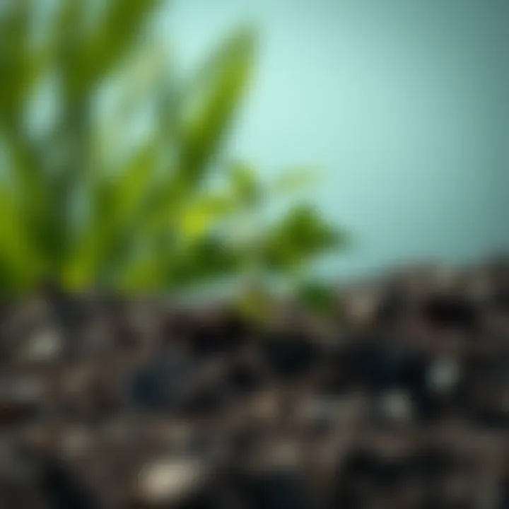 A conceptual image of sustainable vs. unsustainable business practices