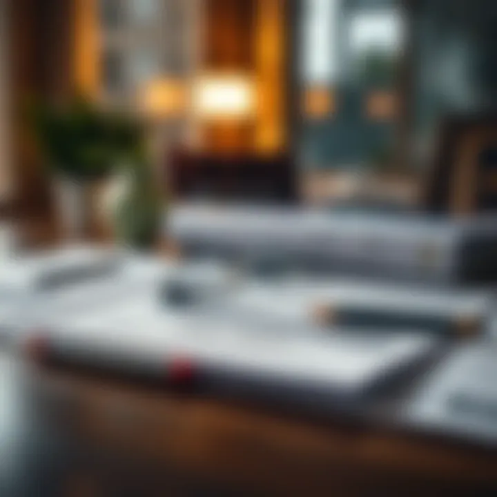 Key Documentation for Mortgage Pre-Approval Essential documents required for mortgage pre-approval laid out on a table