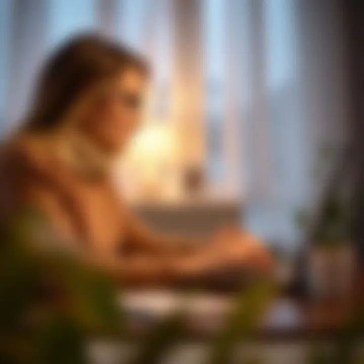 Effortless Online Mortgage Application Experience A seamless online experience with mortgage application on a laptop