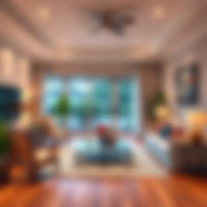 A well-staged living room showcasing home decor