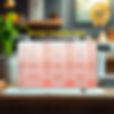 A comparison chart displaying features of various receipt keeping apps