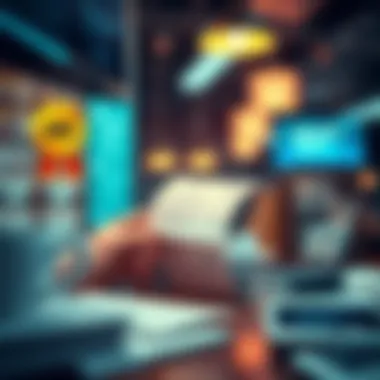 A visual representation of digital receipt management benefits over traditional methods