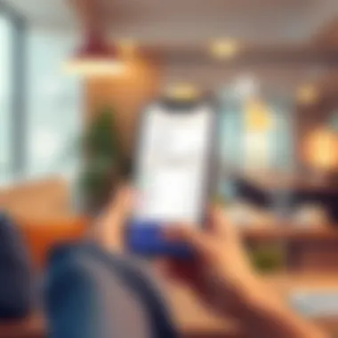 A user interface of a receipt keeping app showcasing various features