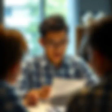 A focused individual making informed financial decisions