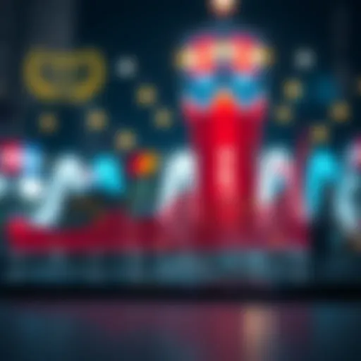 Graph showing fluctuation of all share prices over time