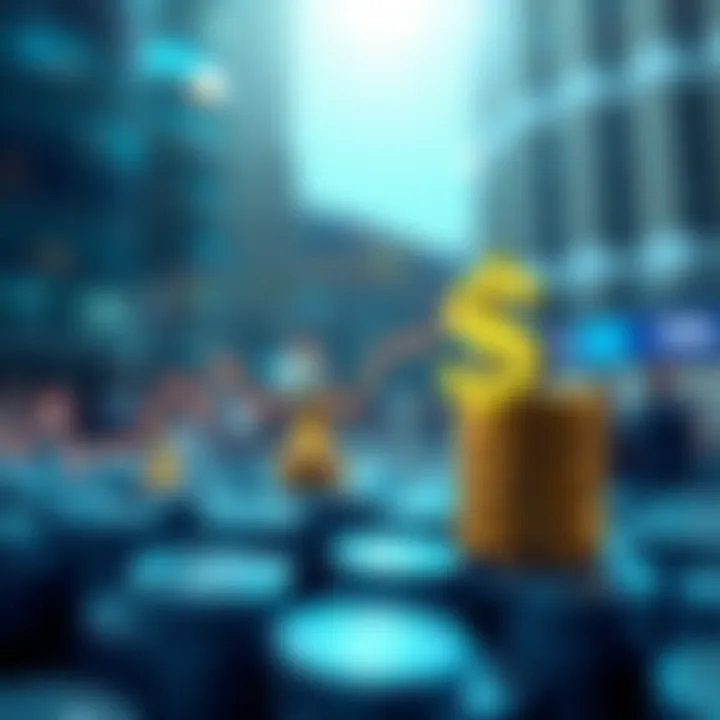 Infographic illustrating investment strategies related to share prices