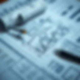 Blueprints and financial documents