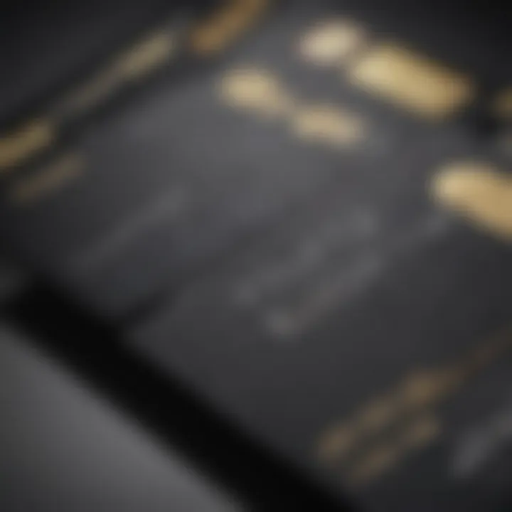 Comparison of different types of black cards