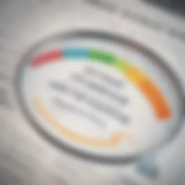 Credit Scores and Mortgage Approval A close-up of a credit report highlighting scores and factors