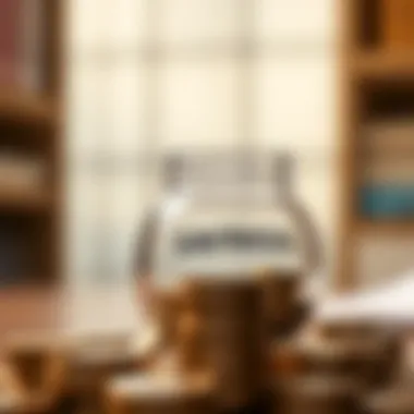 Conceptual illustration of personal savings as a source of funds