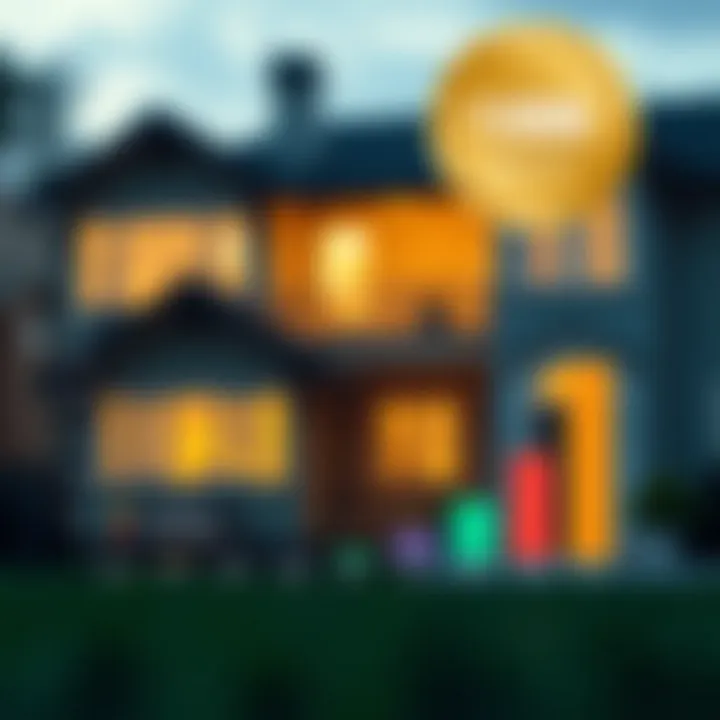 Graph showing mortgage payment breakdown