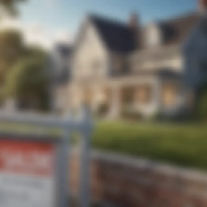 A close-up of a house with a 'For Sale' sign reflecting buyer interest